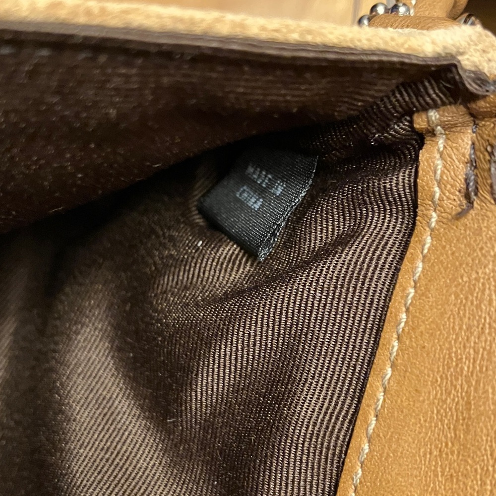 Coach Hampton Tan Suede Wristlet with Buckle 4754 - Picture 9 of 11
